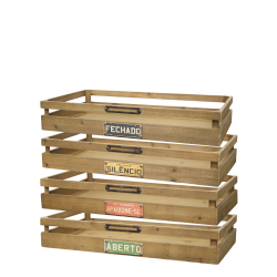 Bakke m. tekst, st med 4 stk