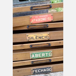 Bakke m. tekst, st med 4 stk