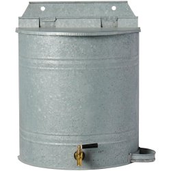 Vandbeholder t/v�g m/hane og s�beholder zink 10,5 ltr