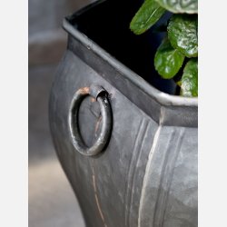 Skjuler m. hndtag, i  antique zink