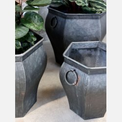 Skjuler m. hndtag, i  antique zink