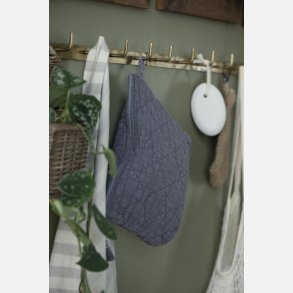 Toilettaske quiltet purple ash