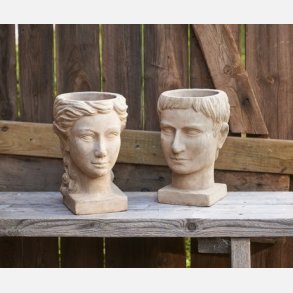Face Pot Terracotta 