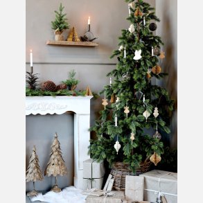 Engel i papir m. glimmer st af 6