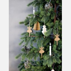 Engel i papir m. glimmer st af 6