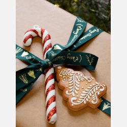 Julekager til ophng, hjerte, tr