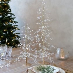 Juletr� m. prismer og guldtr�d