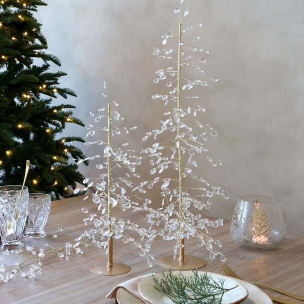 Juletr� m. prismer og guldtr�d