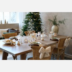 Juletr� m. prismer og guldtr�d