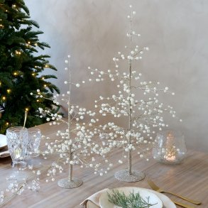 Juletr� m. perler og guldtr�d