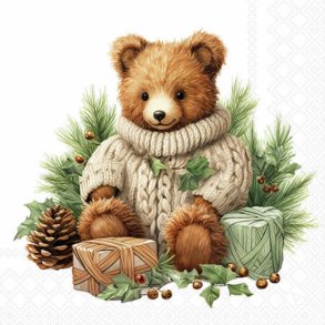 Middags papirservietter , bamse