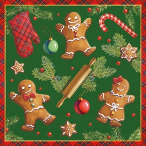 Kaffeservietter, peberkagefigur