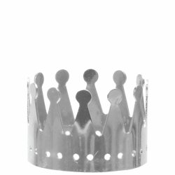 Servietring/fyrfadsholder, krone