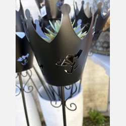 Krone p spyd i mat sort metal