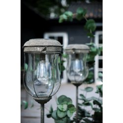 Jango Lanterne W/solcelle, Metal Antique Gr�n