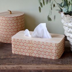 Amilly ske i bambus til serviette, coral