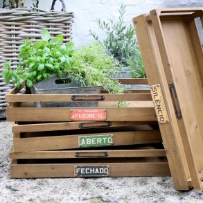 Bakke m. tekst, st med 4 stk