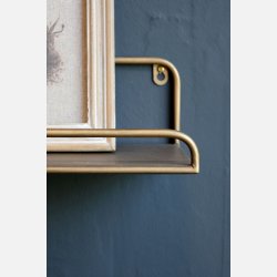 Hylde,i antik messing farve