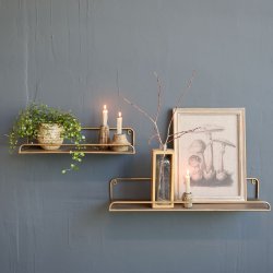 Hylde,i antik messing farve