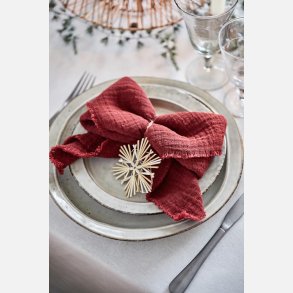 Stofserviet dobbeltvvet, rd