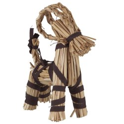 Julebuk m/ bnd, 21,5 cm