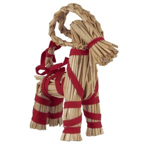 Julebuk m/ bnd, 21,5 cm