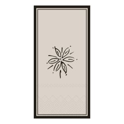 Serviet m. blomst,  fransk gr