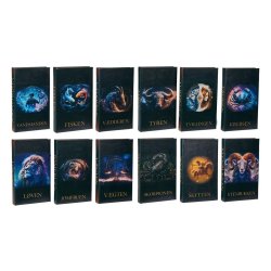 ske formet som bog med stjernetegn