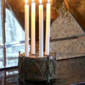  Tromme til juletrslys i metal