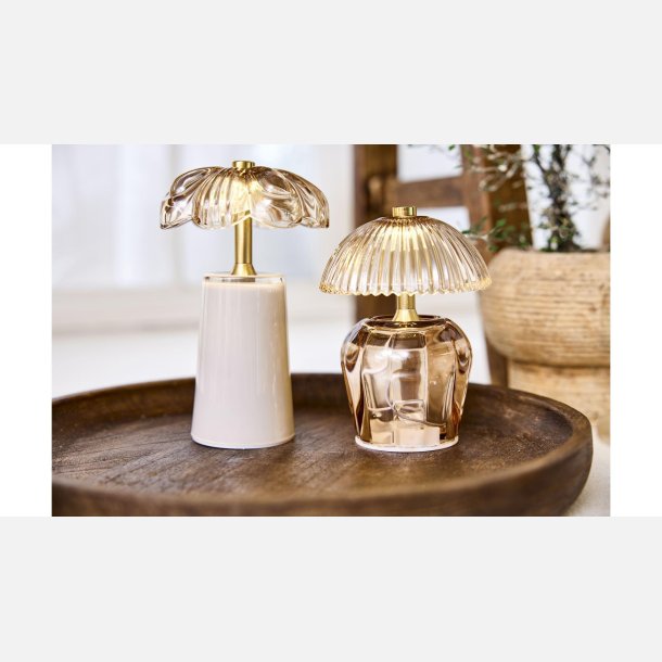 Lampe Bloom LED m 6H timer, sand, 