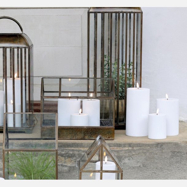 Bloklys LED til udendr, chic antique