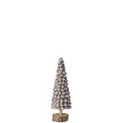 Juletr med frost i natur materiale