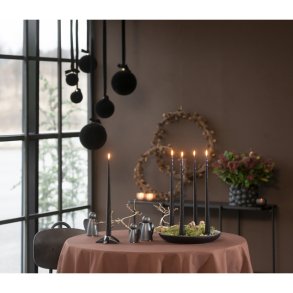 Stjerne til kronelys, sort