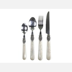 Linas Bestik m. slv deko st af 16 dele, antique champagne