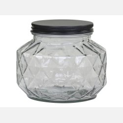 Opbevaringsglas m. diamantudskring