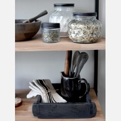 Opbevaringsglas m. diamantudskring