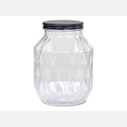 Opbevaringsglas m. diamantudskring