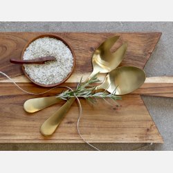 Nordique Salatbestik st af 2, guld