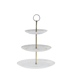  Etagere m. 3 glasfade