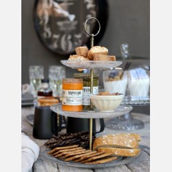  Etagere m. 3 glasfade