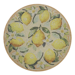 Chartres Fad i mosaik m. citroner, stort