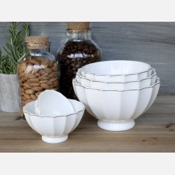 Ars Latteskl m. guld stribe st af 5