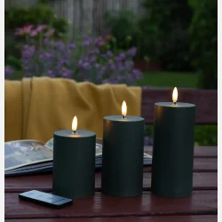 3 ST UDENDRS lys, grn store