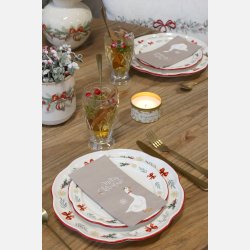 Chalet de N�el Middagstallerken