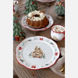 Chalet de N�el Middagstallerken