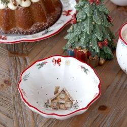 Chalet de N�el Sk�l/dyb tallerken