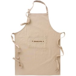 Forkl�de Christmas Hygge natur m/brunt broderi