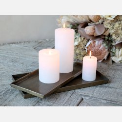 Metal fad i jern, antik messing farve