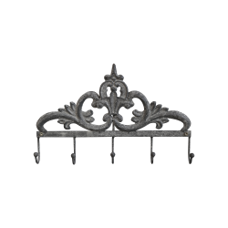 Knagerkke m. dekor og 5 knager