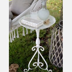 Servietholder m. dekorkant, creme